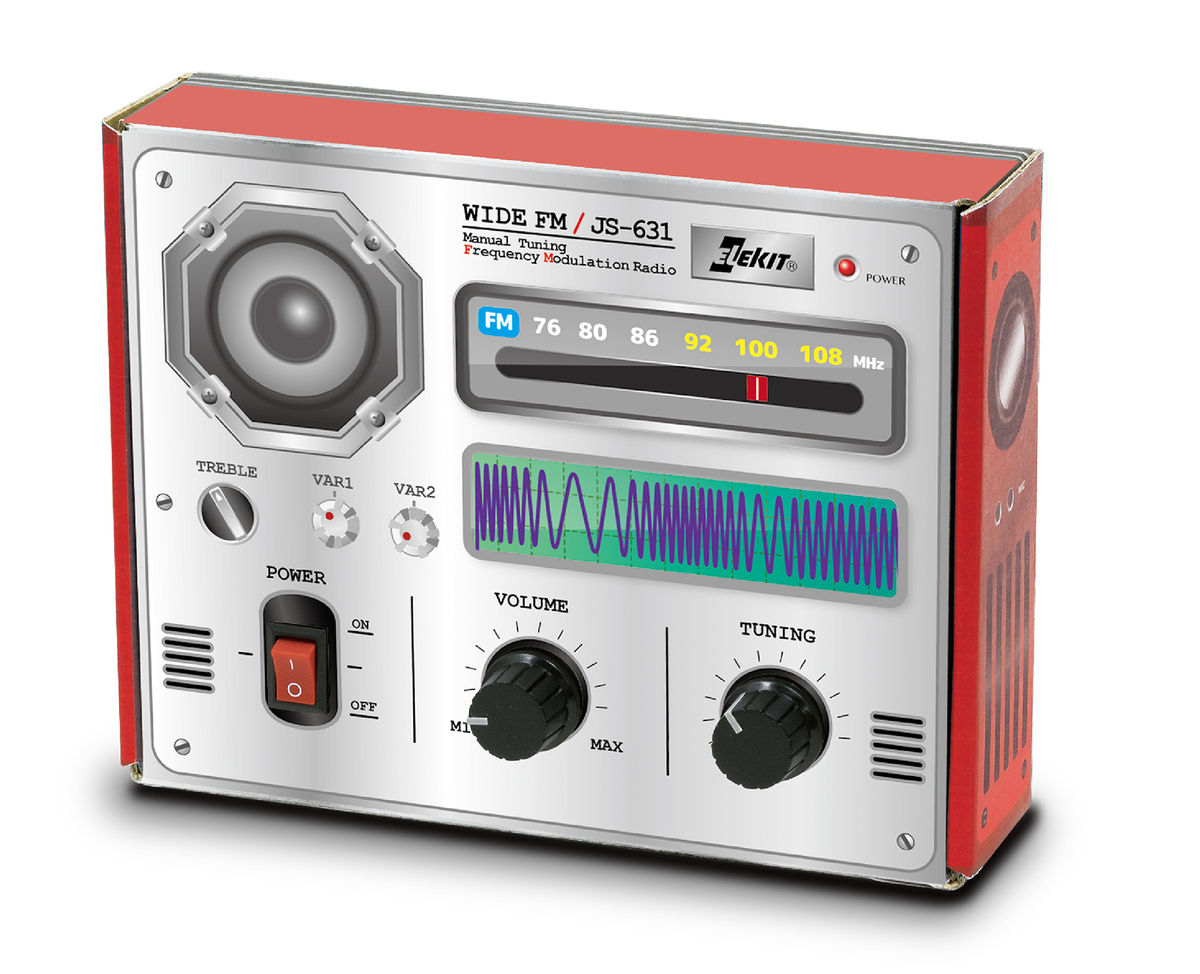 [特価新品]エレキット はこ工作キット　AM/FM はこらじ　JS-629 AM⁄FM はこらじ