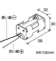 単3×4電池ボックス（角型） [ AP-136 ]