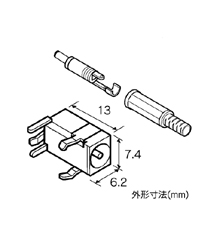 DCジャック＆プラグ（極性統一型3.15～6.3V以下用） [ AP-605 ]
