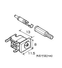 DCジャック＆プラグ（極性統一型10.5～13.5以下用） [ AP-607 ]