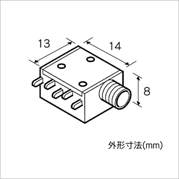 ミニジャック（3.5mm）（ステレオ、モノラル兼用）