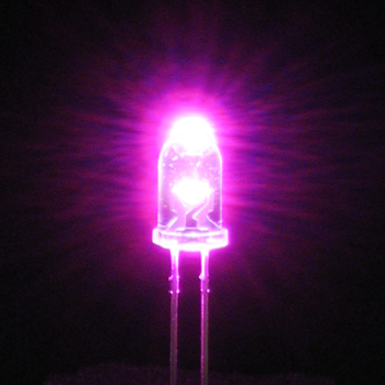 高輝度LED(ピンク色・3mm)