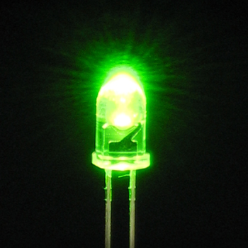 高輝度LED(黄緑色・3mm) [ LK-3YG ]