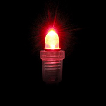 超高輝度電球形LED（赤色・8mm・12V用）　2コ入