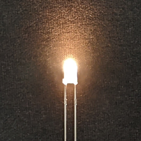 かんたんLEDシリーズ　高輝度LED（電球色・3ｍｍ・6個セット）