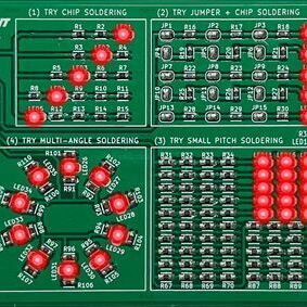 チップ部品145個で練習する基板 [ LK-ST3 ]