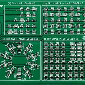 チップ部品145個で練習する基板 [ LK-ST3 ]