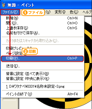 印刷の方法図