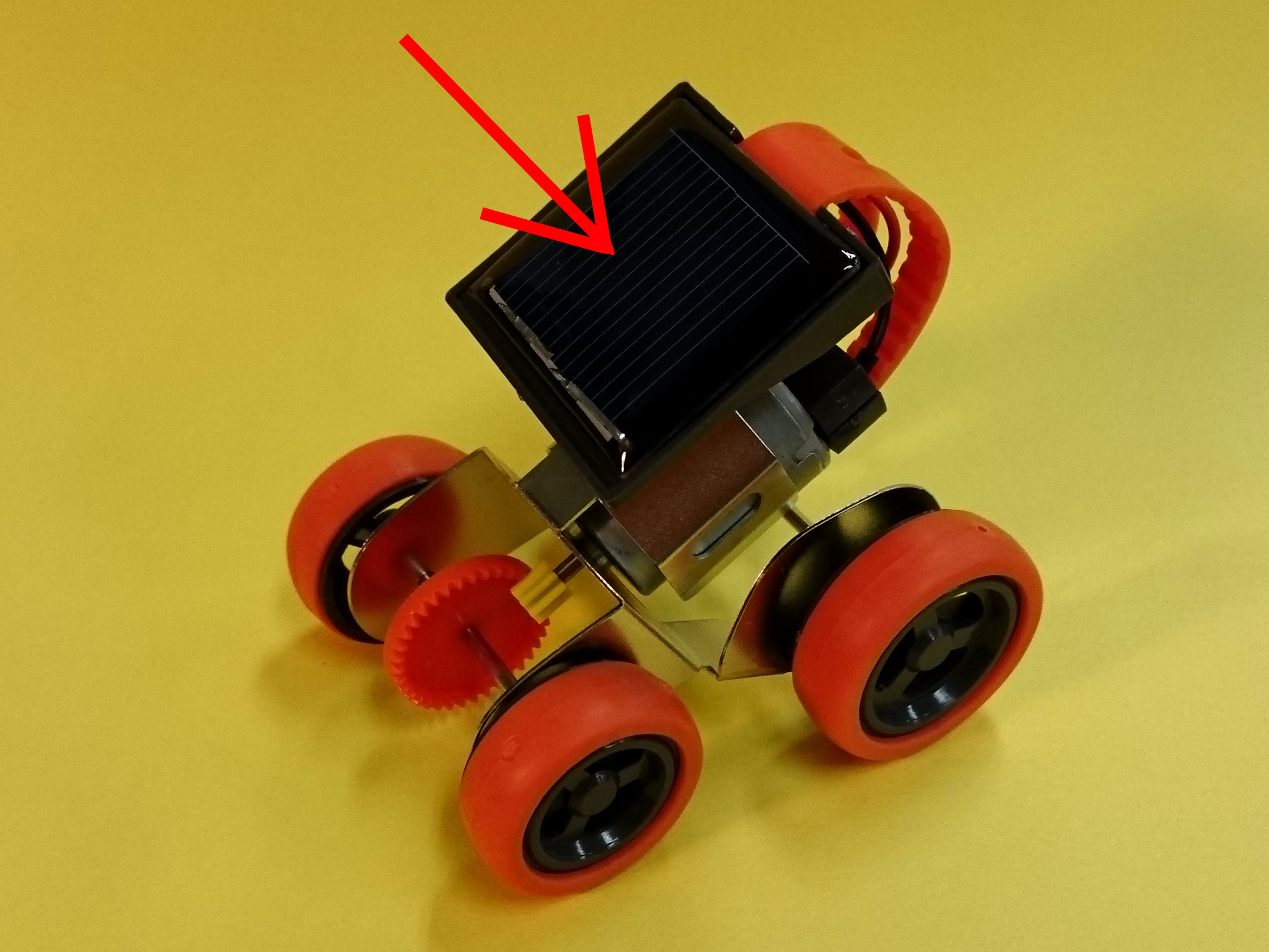 ミニソーラーメタルカー(JS-6211) 最初のチェックでモーターが回らない 